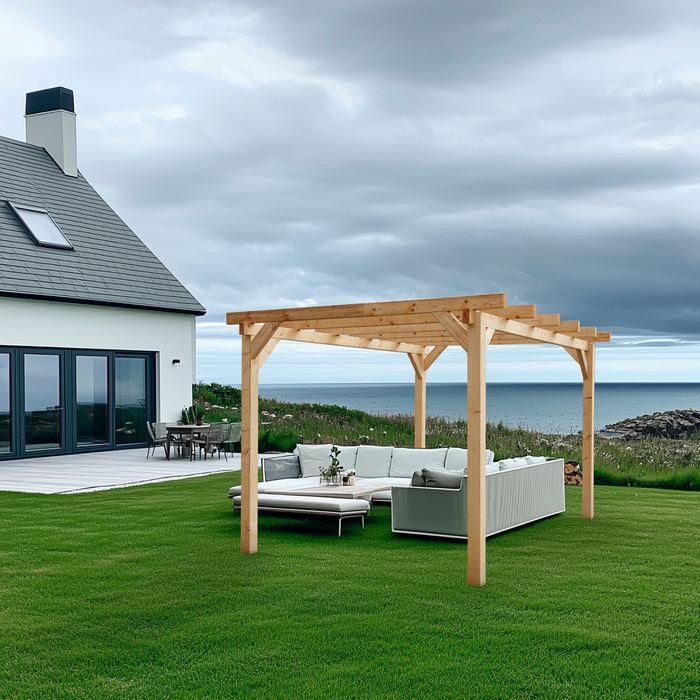Pergola limtræ 300 x 400 x 240 cm